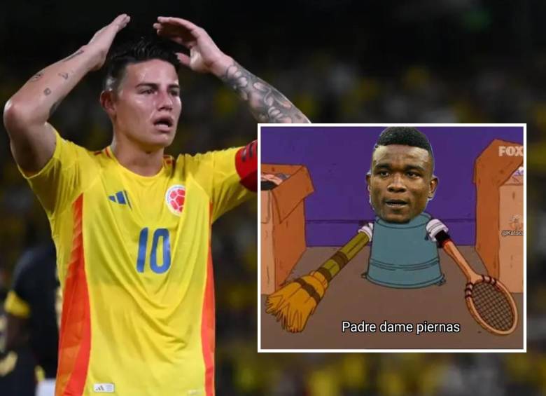 La derrota de Colombia ante Ecuador inundó las redes sociales de memes que no perdonaron. FOTO: AFP Y REDES SOCIALES 