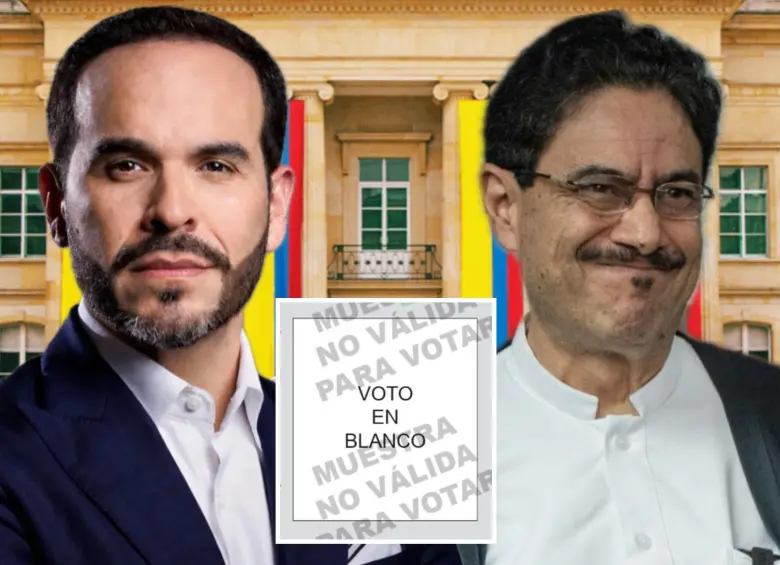 La organización electoral recordó que las tarjetas marcadas en blanco se contabilizan de forma independiente y no se suman a ningún candidato, pero tampoco tienen el poder de invalidar el proceso en segunda vuelta. FOTO: El Colombiano y Colprensa