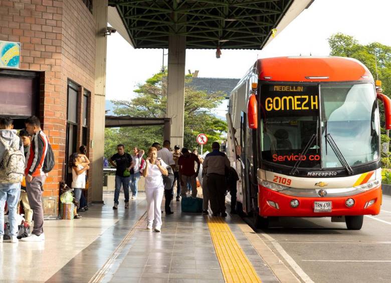Una de las terminales de transporte de la ciudad a la que arriban los buses