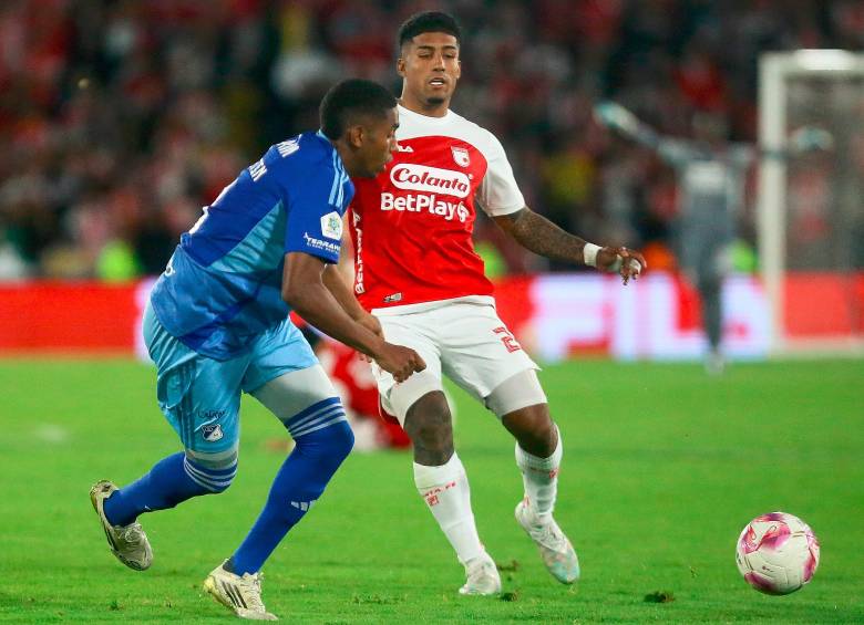 Santa Fe batalla por ingresar en los ocho y Millonarios está prácticamente eliminado de esa posibilidad. FOTO colprensa