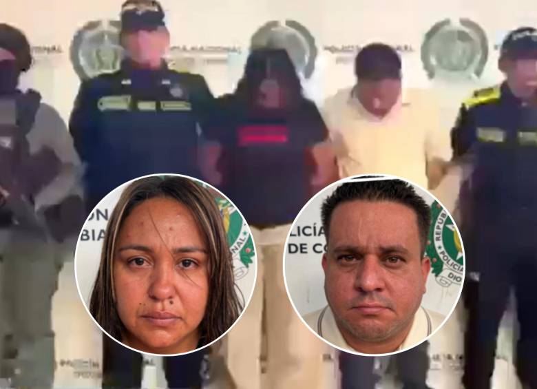 Alias “Katy” y alias “César”, ambos vinculados al cartel del ELN. Foto: Redes Sociales @PedroSanchezCol