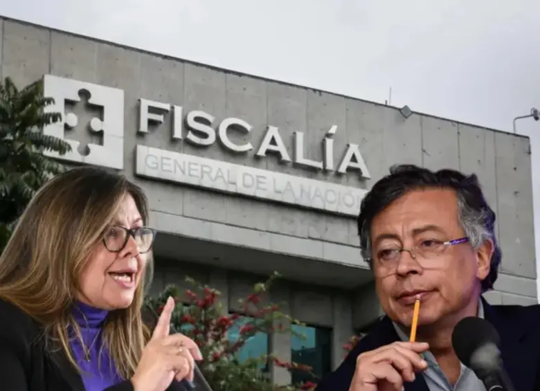 Fiscal general Luz Adriana Camargo y el presidente Gustavo Petro. Foto. Colprensa