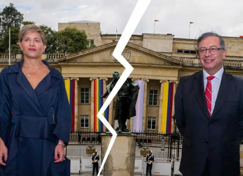 Verónica Alcocer y Gustavo Petro estarían separados. Foto: Presidencia. 