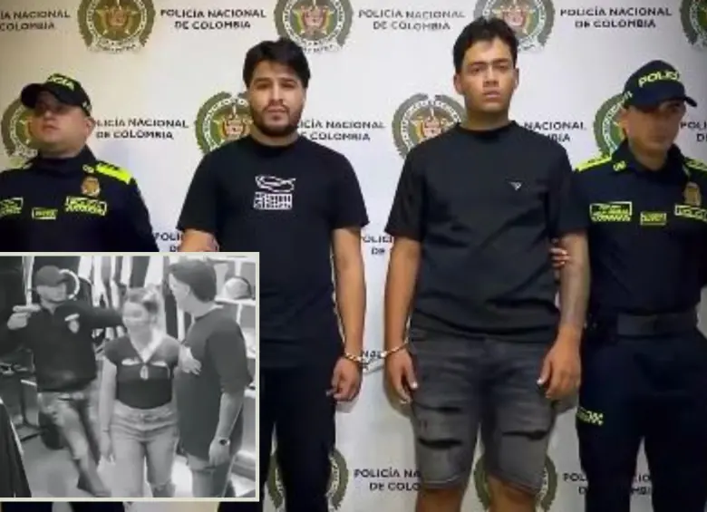 Los hombres de 18 y 23 años están vinculados a por lo menos cinco atracos. FOTO: imagen tomada de redes