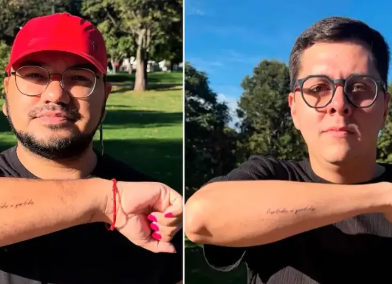 Yendri Omar Velásquez y Luis Alejandro Peche, venezolanos atacados en Bogotá. Foto: redes sociales