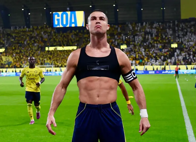 Con este gol de chilena, Cristiano Ronaldo suma 954 goles en toda su carrera profesional, buscando llegar a los 1000. FOTO: Tomada de redes sociales @Cristiano