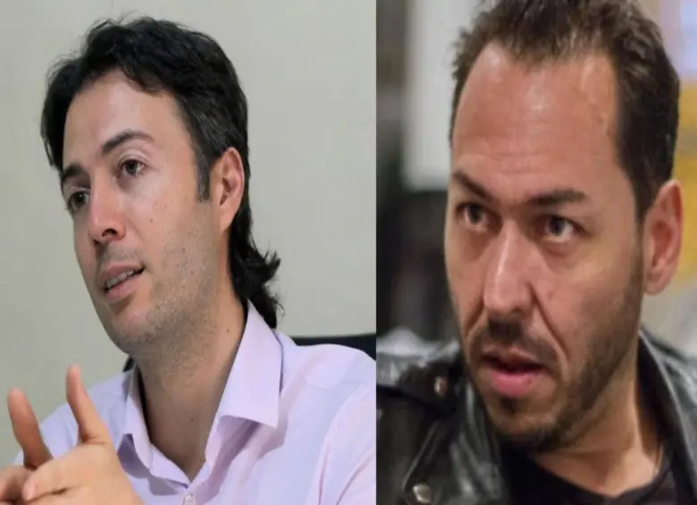 Izquierda, el exalcalde de Medellín Daniel Quintero. A la derecha, Daniel Mendoza Leal. FOTO: Tomada de redes.