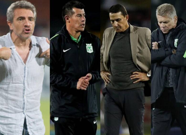 En los últimos 8 años, Atlético Nacional ha tenido 7 entrenadores extranjeros. Fotos: Colprensa