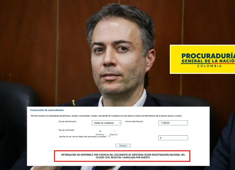 Daniel Quintero, exalcalde de Medellín. Foto: Colprensa/Procuraduría.