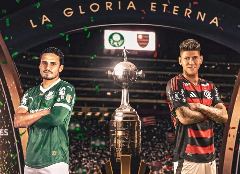 El jugador colombiano Jorge Carrascal participará de la final de Copa Libertadores 2025 con Flamengo de Brasil. FOTO: Tomada de redes sociales @Libertadores