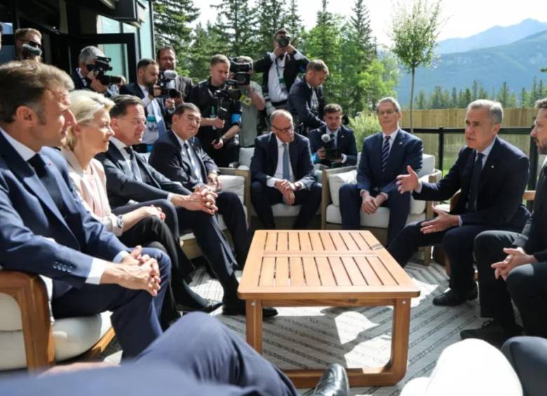 Varios líderes del mundo se unieron en Canadá para tratar diferentes temas internacionales. FOTO: AFP