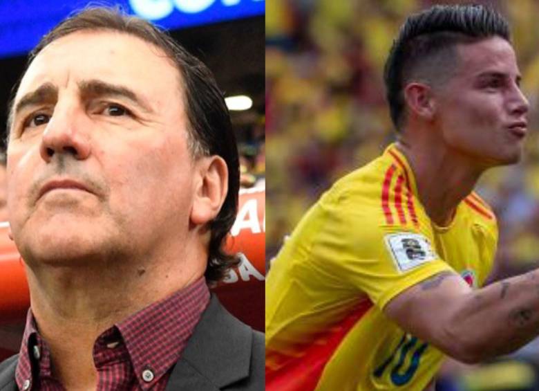 Néstor Lorenzo y James Rodríguez fueron los representantes por Colombia en las votaciones de los Premios The Best de la Fifa. Fotos: Colprensa y EL COLOMBIANO