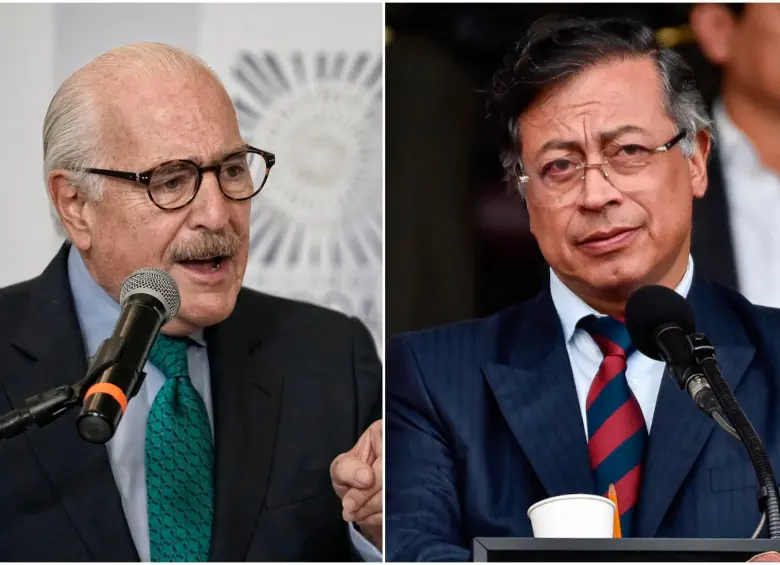 El expresdiente Andrés Pastrana y el presidente Gustavo Petro. FOTOS: Colprensa 