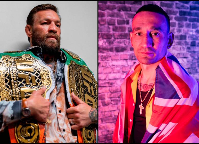 Connor McGregor (izquierda) vuelve a pelear después de 5 años contra Max Holloway (derecha). Ambos debutan en el peso wélter. FOTO: X UFC