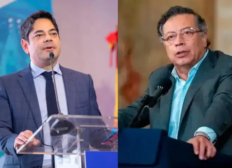 Guillermo Herrera, presidente de Camacol, y el presidente Gustavo Petro, chocan por las causas de la crisis de vivienda. Foto: Cortesía