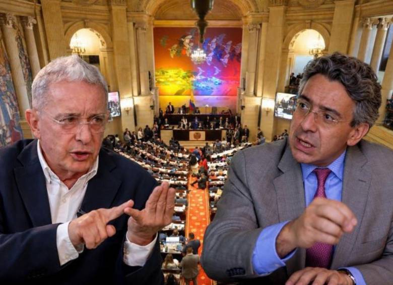 En el Centro Democrático perciben que la estrategia de Enrique Gómez ha sido atacar la figura de Uribe. FOTO Juan Antonio Sánchez y Colprensa