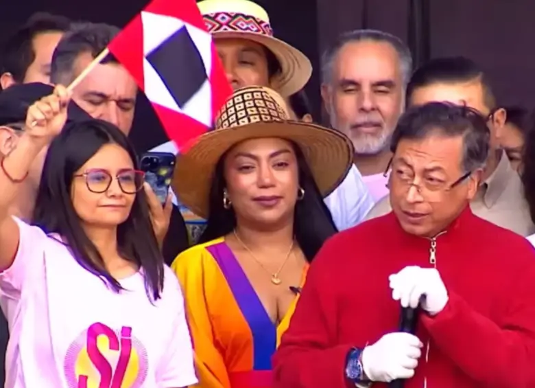 Angie Rodríguez, funcionario del Gobierno de Gustavo Petro. Foto: captura de video