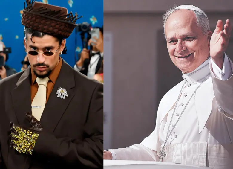 El cantante Bad Bunny y el papa León XIV sostuvieron una reunión en España, lo confirmó el Vaticano. Fotos: Getty Images
