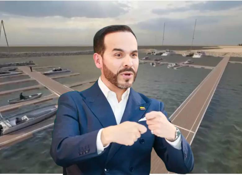 El presidente Abelardo de la Espriella hablará en Riohacha del proyecto de la marina para la ciudad, una deuda pendiente. Foto: Cortesía/EL COLOMBIANO.