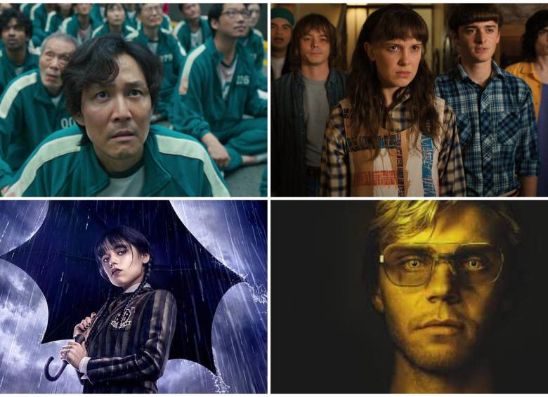 El Juego del Calamar, Stranger Things, Merlina y Dahmer: producciones icónicas que lideran el ranking de las series más vistas de Netflix. FOTOS: Cortesía Netflix