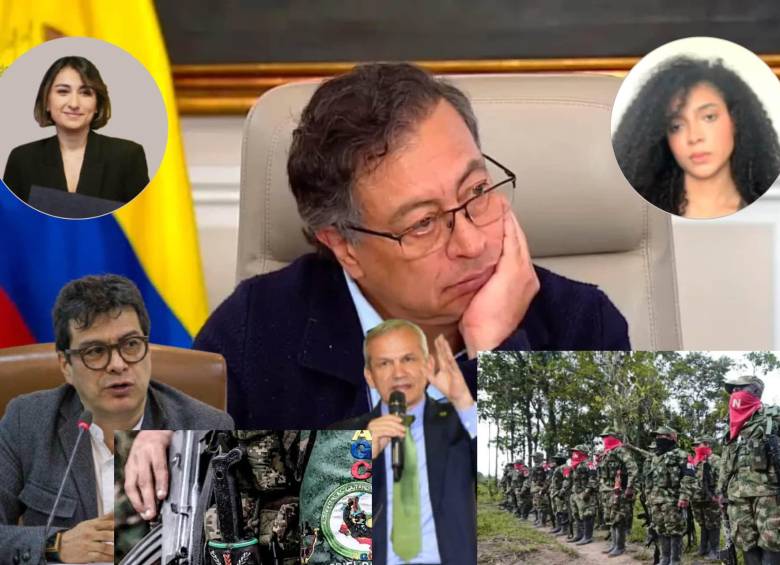 Presidente Gustavo Petro finaliza su gobierno rodeado de escándalos. Foto: Colprensa y captura de video.