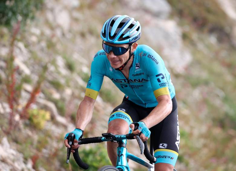 Miguel Ángel López espera seguir escalando posiciones en lo que resta de Vuelta. Ya fue tercero en la edición 2018. FOTO AFP