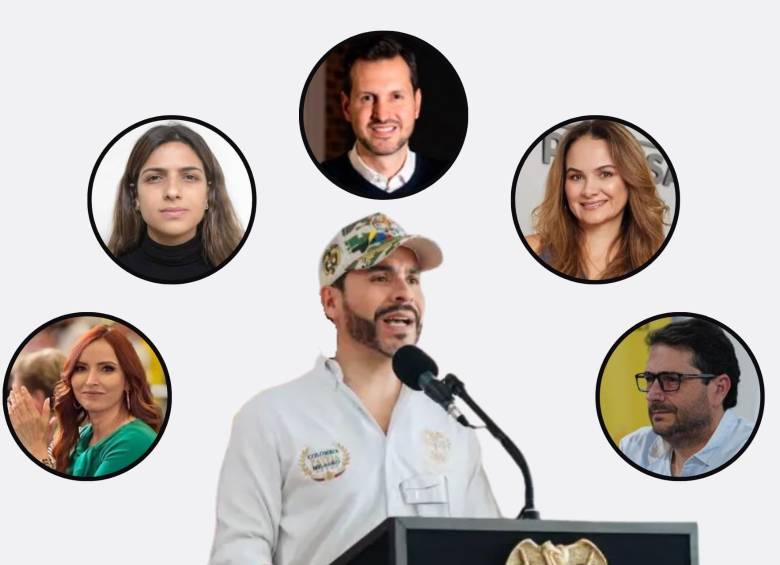 De izquierda a derecha: Clara Lucía Sandoval (Gerente para Bogotá), Valerie Lafaurie (Gerente de las regiones), Carlos Ríos (secretario general de Presidencia), Ana María Cuartas (Gerente de reconstrucción de Risaralda), Jaime Uribe (Gerente nacional del ‘Fondo Milagro’). Foto: Redes sociales.