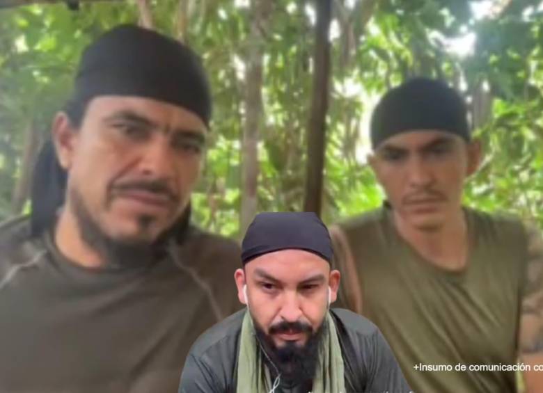 Alias Andrey Avendaño, Jhon Mechas y alias Richard, fueron imputados por crisis de orden público en Catatumbo. Foto: Fiscalía.