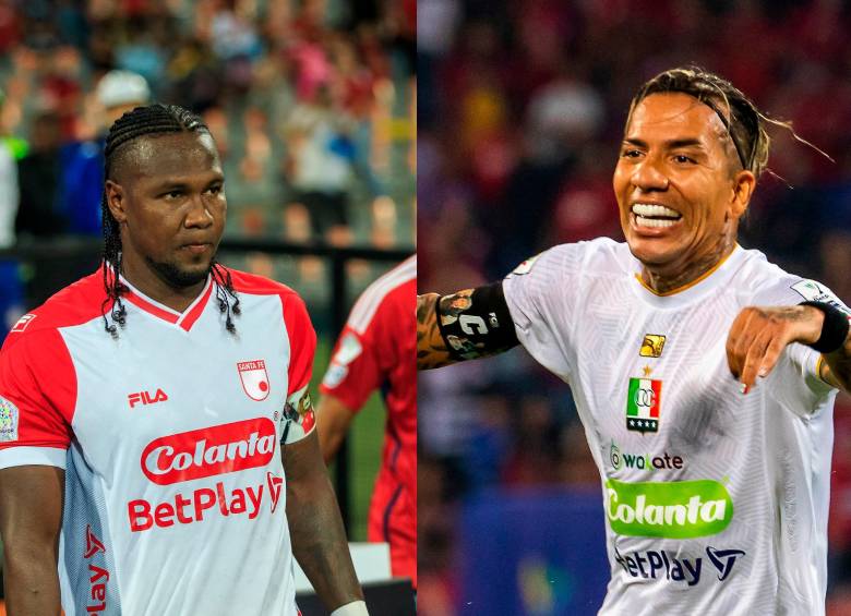 Los delanteros Hugo Rodallega y Dayro Moreno cumplirán cuarenta años en lo que resta del año. FOTOS: CAMILO SUÁREZ Y EL COLOMBIANO