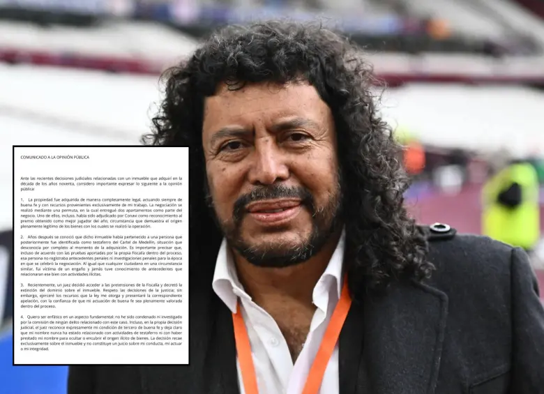 El recordado portero René Higuita habló sobre su predio en El Poblado que perdió por extinción de dominio. Fotos: Getty Images y @higuitarene1