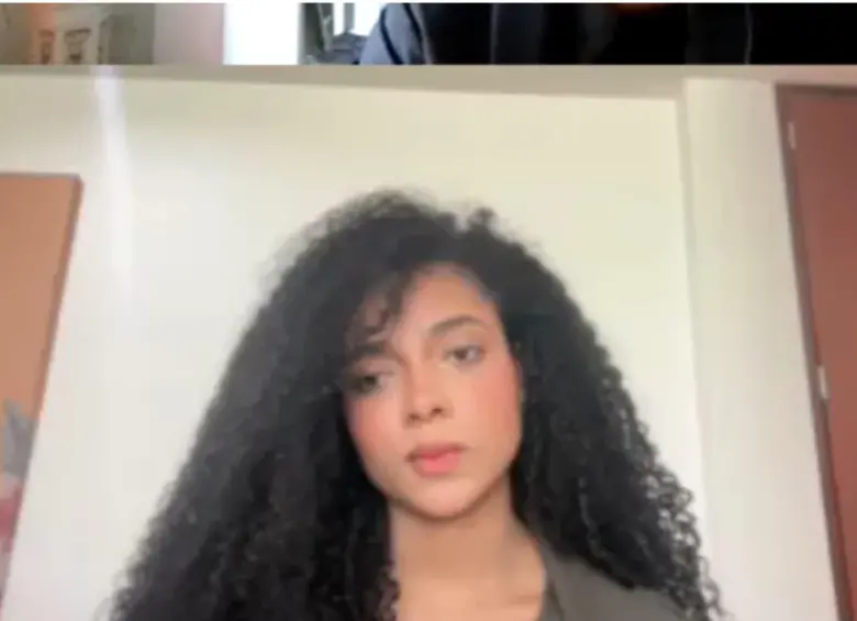 Juliana Guerrero en audiencia de imputación de cargos. Foto: captura de video