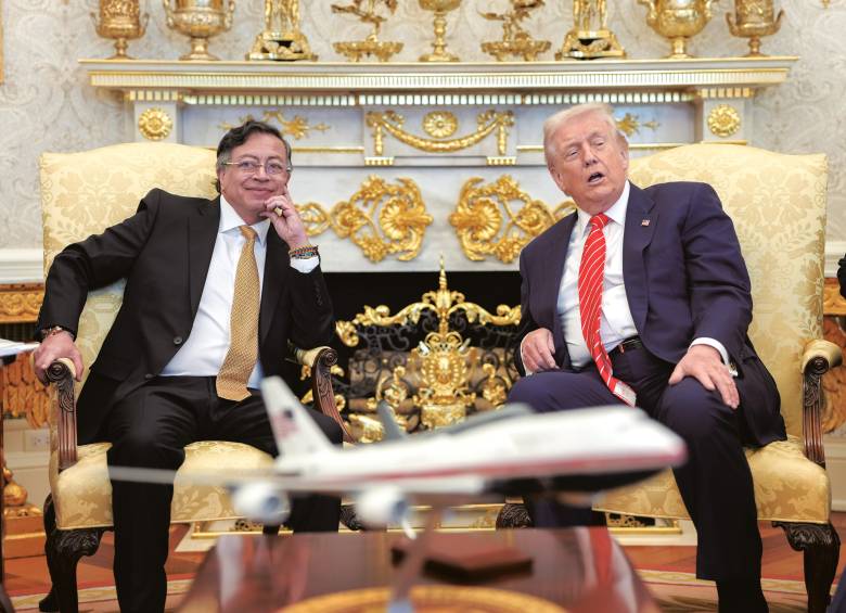 La reunión de Gustavo Petro con Donald Trump, el 3 de febrero en Washington, fue catalogada como “exitosa”, pero no apagó la desconfianza. FOTO Presidencia