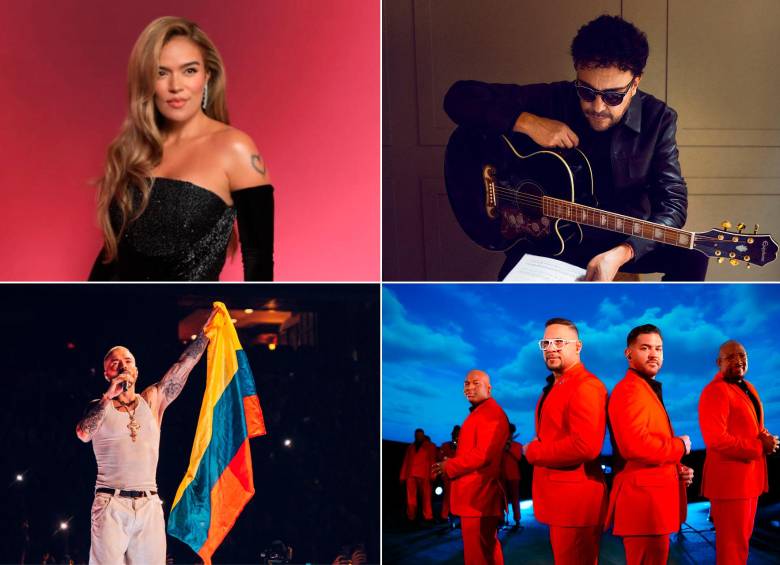 Estos son algunos de los colombianos nominados a estos premios Grammy 2026 que llegará a su edición 68. FOTOS EL COLOMBIANO y Cortesía