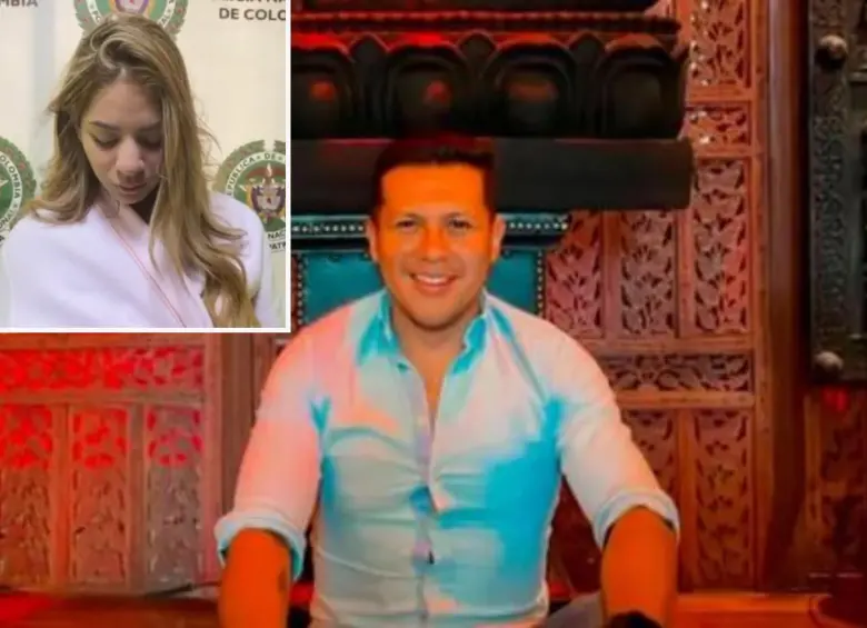 Adelante, la mujer condenada. Atrás, el ciudadano ecuatoriano asesinado. FOTO: Cortesía