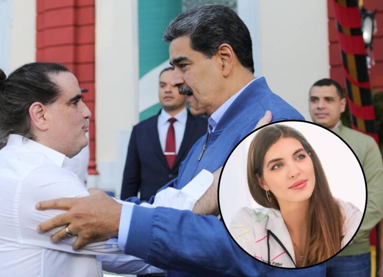 Nicolás Maduro recibió al empresario colombiano Alex Saab en Caracas tras ser liberado por EEUU en el 2023. Foto: Colprensa. 