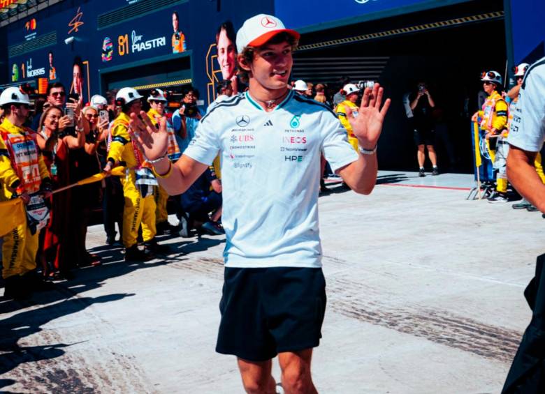 Andrea Kimi Antonelli, joven líder la F1 en 2026. FOTO: X MercedesAMGF1