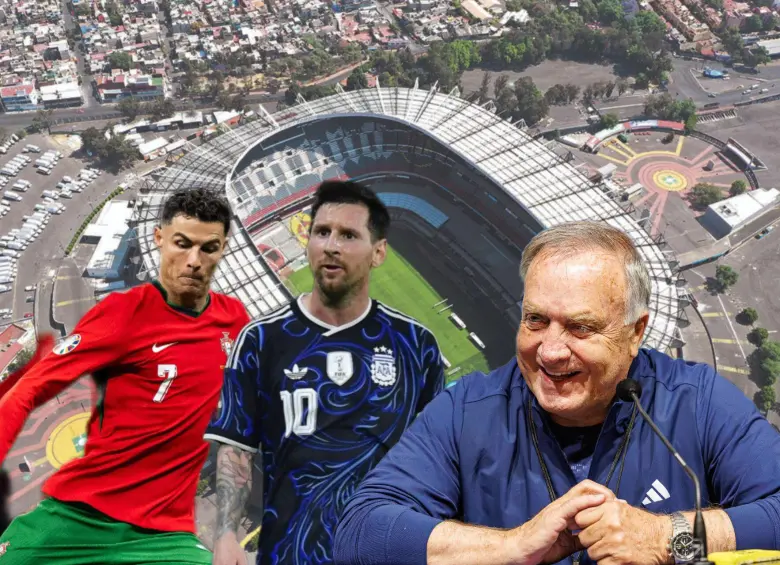 Cristiano Ronaldo, Lionel Messi, Dick Advocaat y el estadio Azteca pueden ser los protagonistas de las históricas marcas que se rompan en este mundial. Fotos: AFP y Getty Images