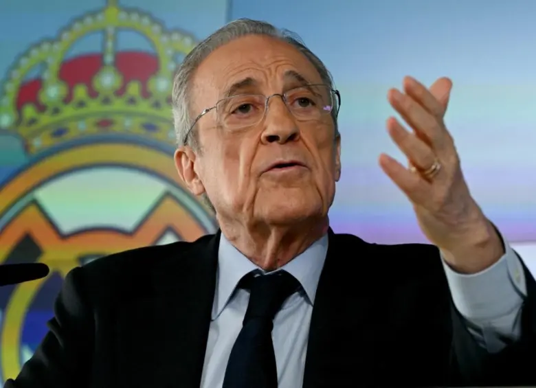 Tras blindar su presidencia con una clara victoria electoral frente a Enrique Riquelme, el mandatario blanco ya ha diseñado la reconstrucción del Real Madrid tras dos temporadas sin títulos. FOTO: AFP