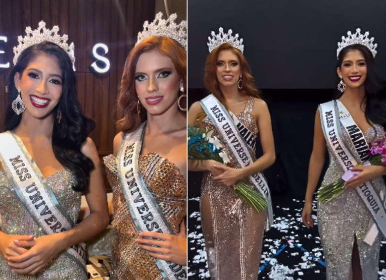 Mariana Zuleta y Valentina Pérez son las nuevas representantes de Antioquia y Medellín para Miss Universe Colombia 2024. FOTO: INSTAGRAM MISS UNIVERSE ANTIOQUIA