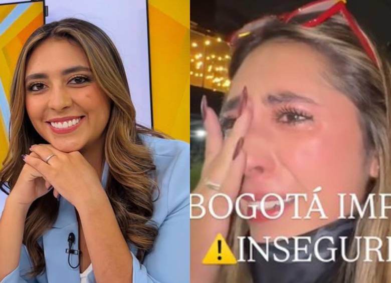 La presentadora fue víctima de robo en la localidad de Usaquén, en Bogotá. FOTOS: Tomada de X @todosevaletv y captura de video