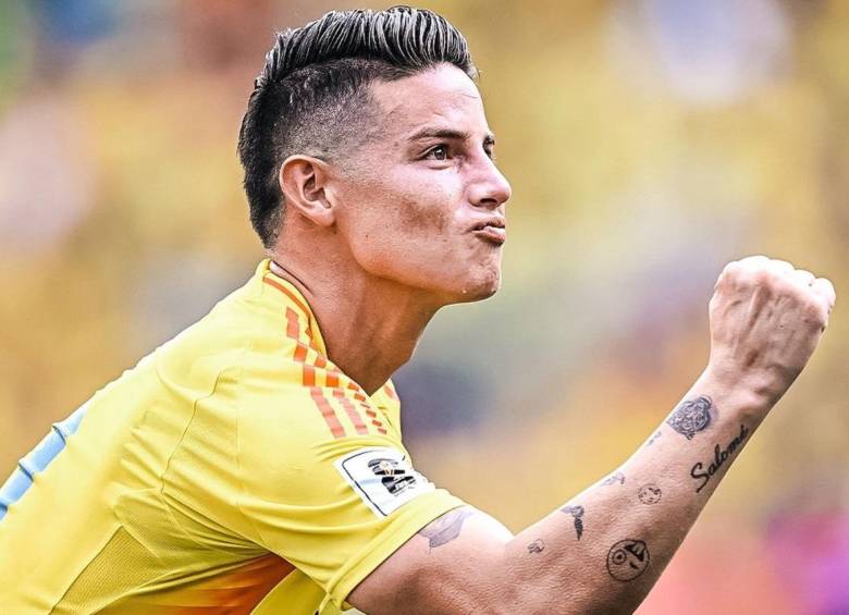 James Rodríguez es el 10 y capitán de la Selección Colombia dirigida por Néstor Lorenzo. FOTO: REDES SOCIALES JAMES RODRÍGUEZ