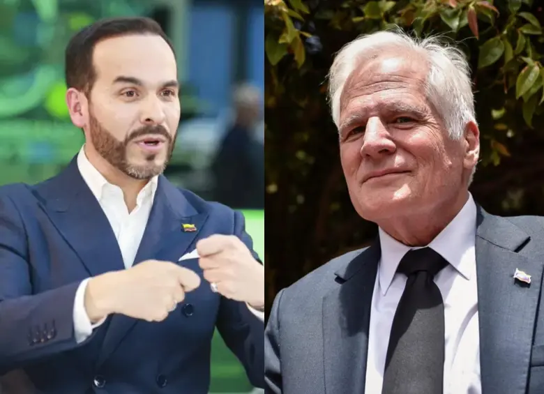 A la izquierda, Abelardo de la Espriella; a la derecha, Miguel Uribe Londoño. FOTO: MANUEL SALDARRIAGA QUINTERO Y COLPRENSA