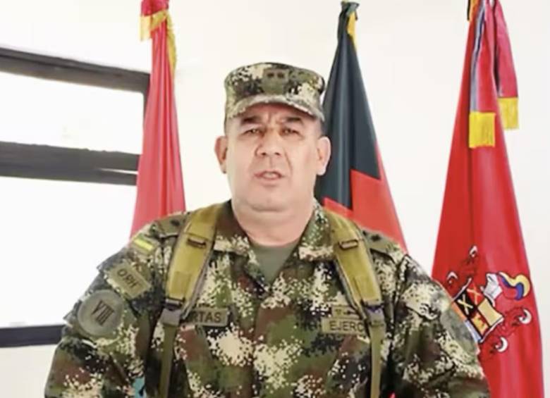 General Miguel Huertas, implicado en supuestos vínculos con las disidencias. Foto: tomada de redes sociales.