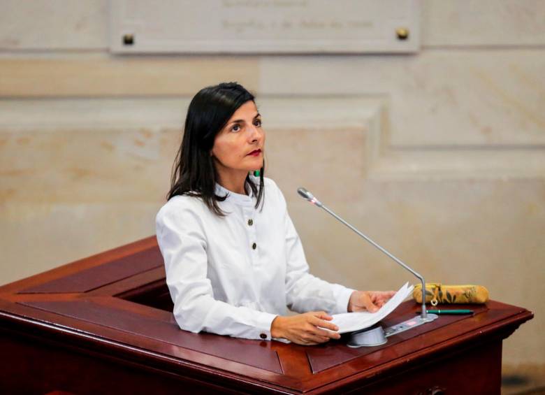 Irene Vélez enfrenta su segundo debate de moción de censura en menos de tres meses. FOTO COLPRENSA 