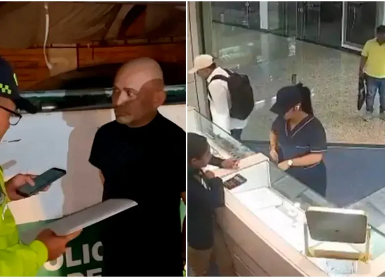 El subintendente Richard José Sierra Bravo fue capturado el viernes 5 de diciembre, una semana después del intento de asalto. FOTOS: Colprensa y captura de video 