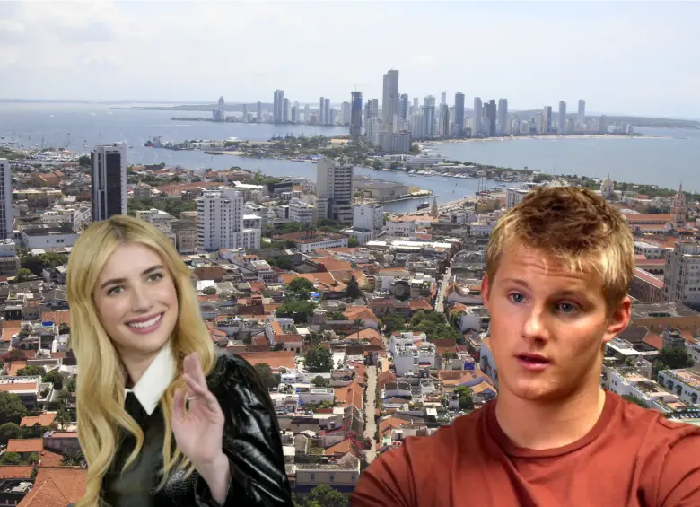 Emma Roberts y Alexander Ludwig graban película en Cartagena. Fotos: AFP, Getty y panorámica de Cartagena de Colprensa