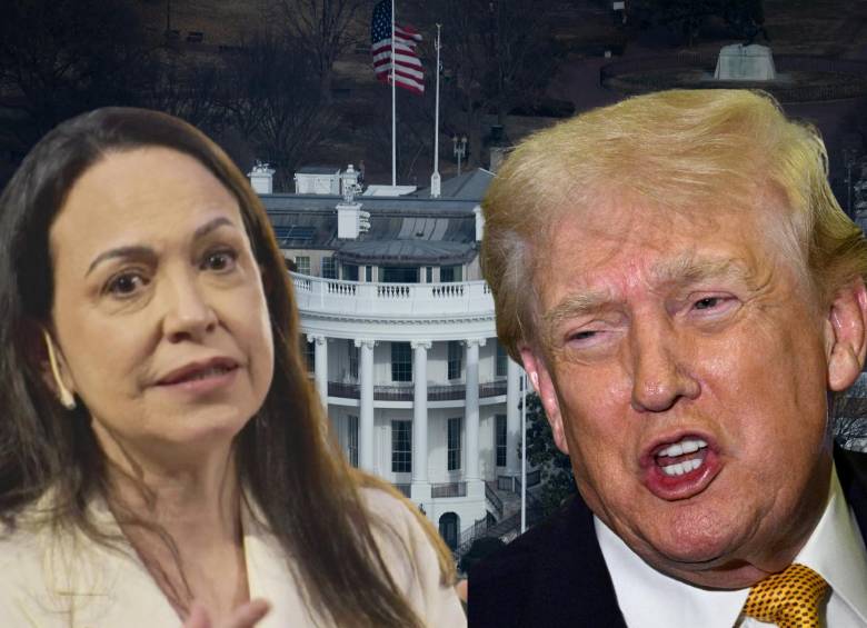 Este 15 de enero se llevará a cabo la reunión entre Donald Trump y la líder opositora venezolana, María Corina Machado. Foto: AFP.