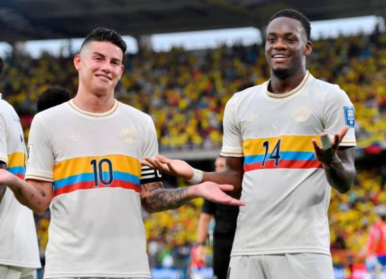 James y Jhon Jáder ante Chile en Barranquilla. FOTO: GETTY