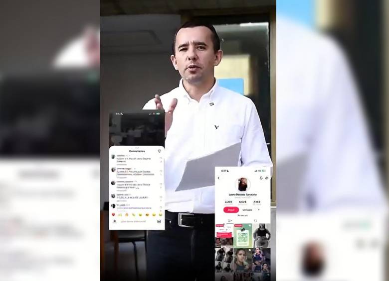El sectetario de Seguridad de Itagüí, Rafael Otálvaro. Foto: captura de video Alcaldía