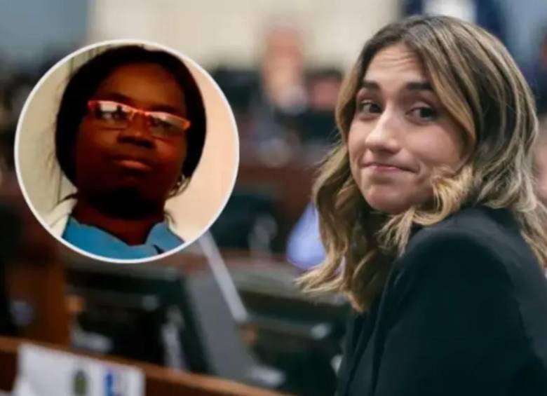 Fabiola Perea fue interceptada de manera ilegal tras ser señalada de un robo en la casa de Laura Sarabia.Foto: Colprensa y captura de video